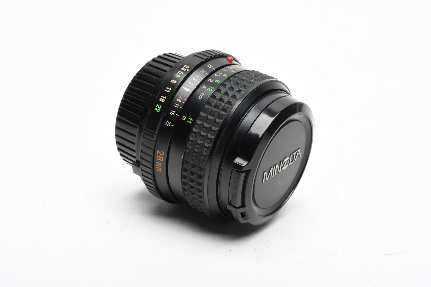 Minolta W.Rokkor 28mm f3.5 MD Mount, caps, clean, smooth, sharp
