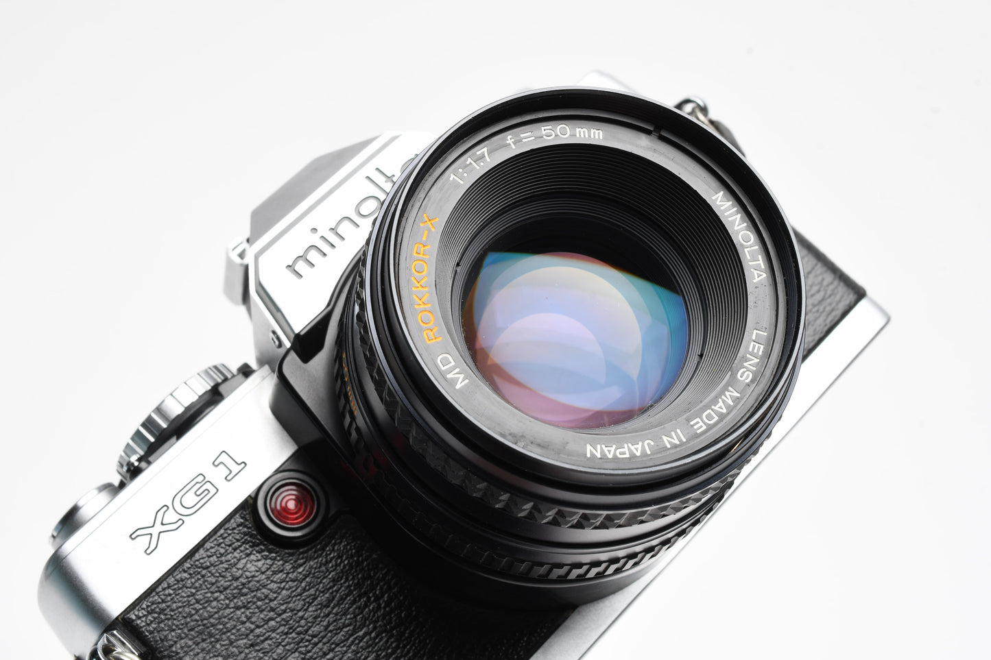 Minolta XG-1 35mm SLR w/MD 50mm F1.7 lens, New seals, Manual, tested, Nice!