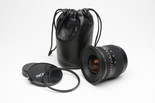 Tamron AF 11-18mm f4.5-5.6 Di-II LD Aspherical IF Lens For Nikon, caps, +UV & pouch