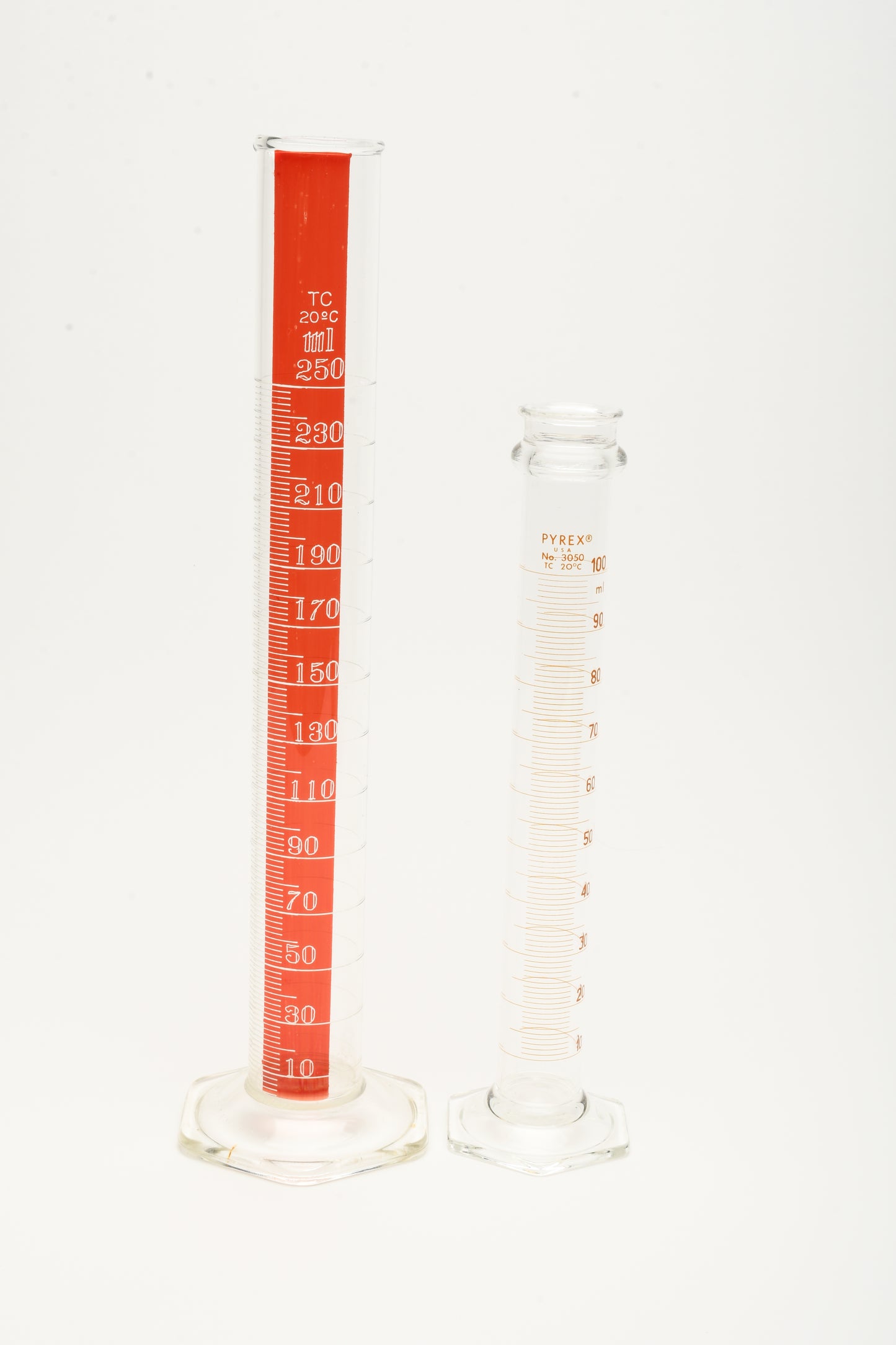 Kimax 250ml & Pyrex 100ml Glass Darkroom Measuring Beakers (Set of 2)