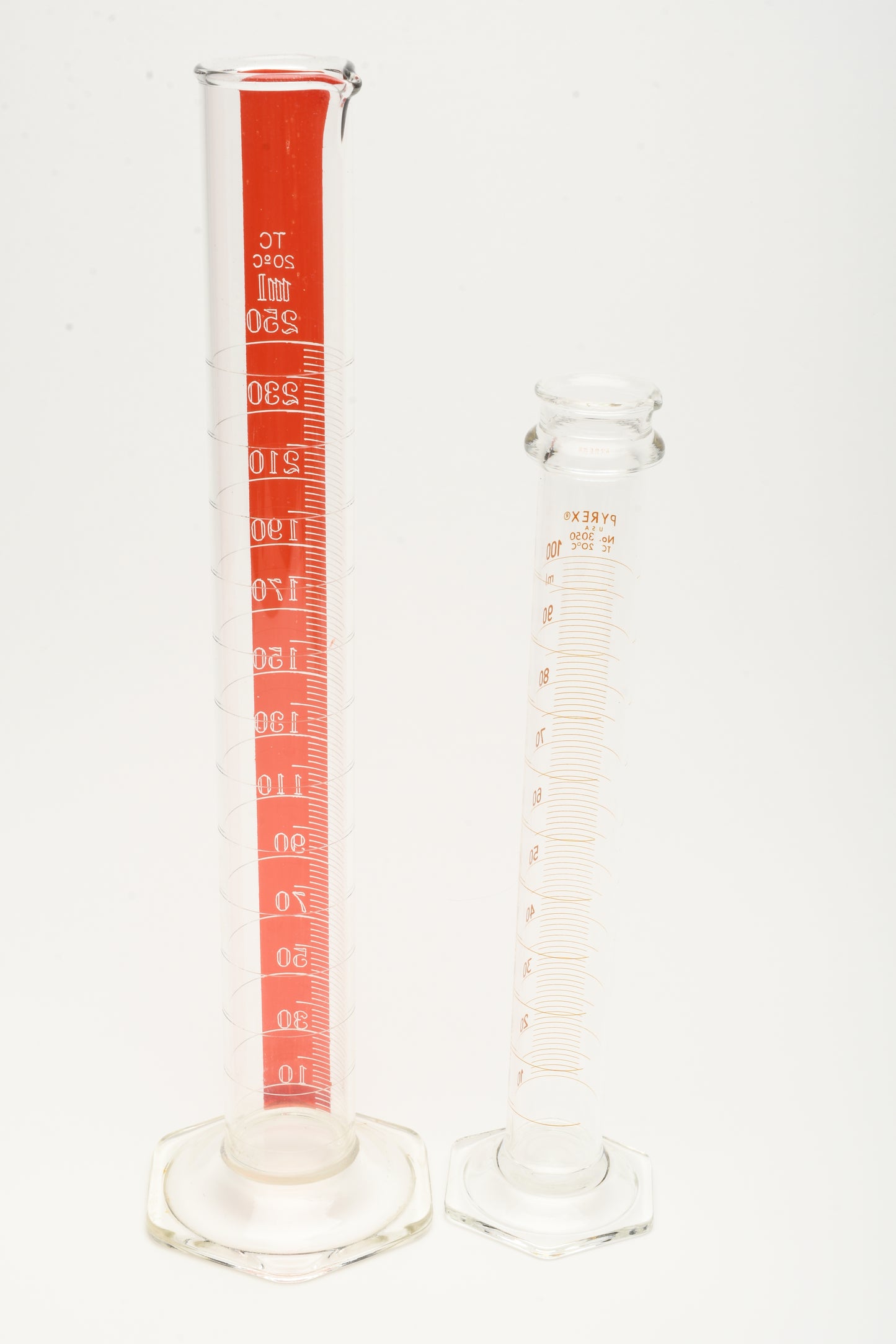 Kimax 250ml & Pyrex 100ml Glass Darkroom Measuring Beakers (Set of 2)