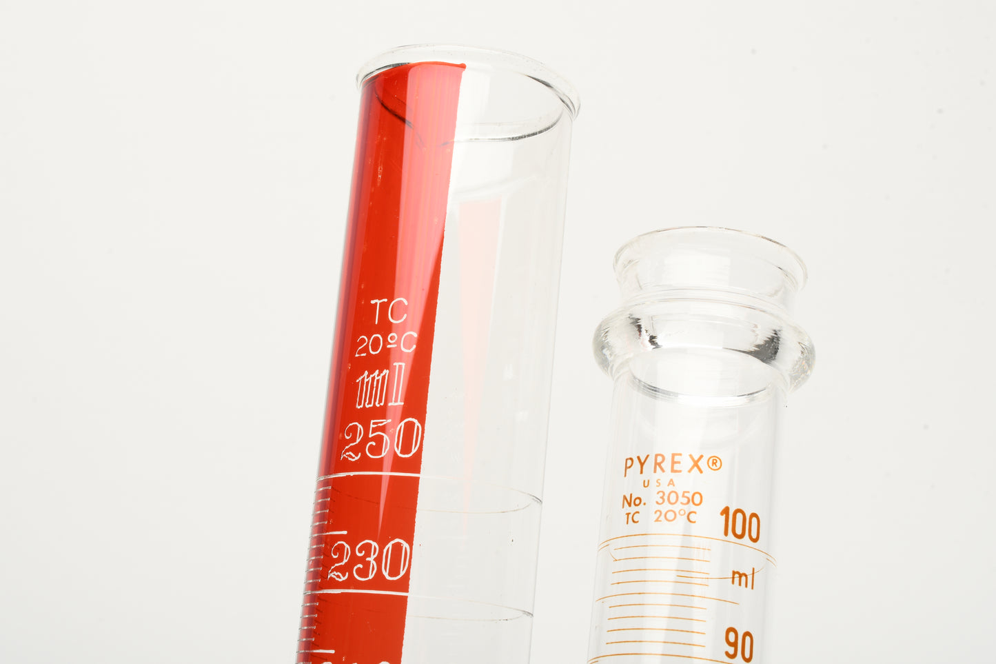 Kimax 250ml & Pyrex 100ml Glass Darkroom Measuring Beakers (Set of 2)