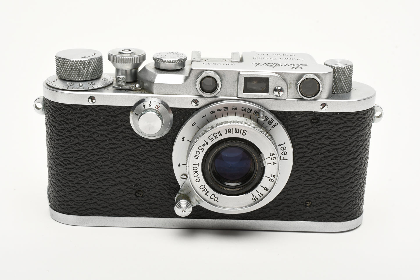 Leotax D IV Rangefinder camera w/Simar 5cm f3.5 lens, Case, Great!