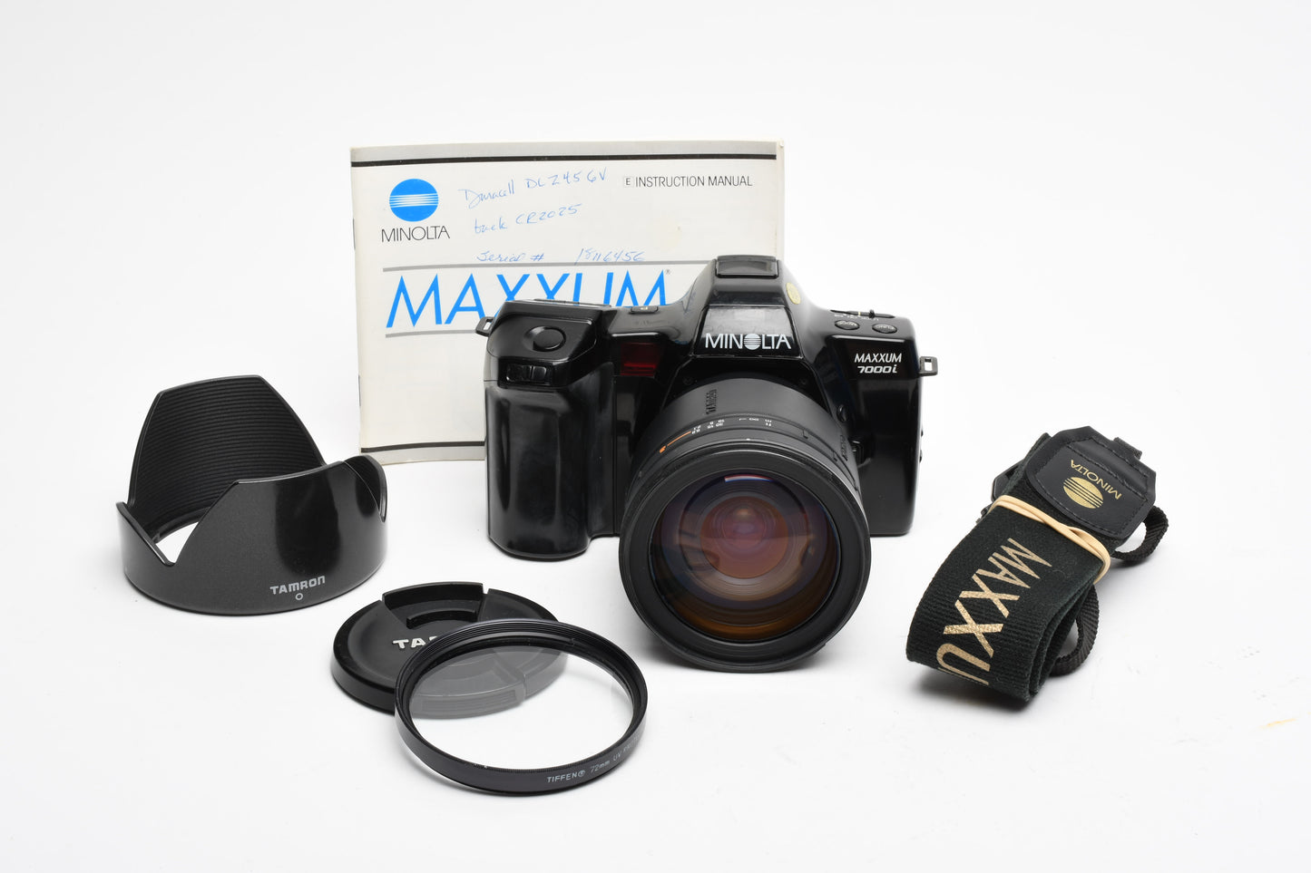 Minolta Maxxum 7000i QD 35mm SLR w/Tamron AF 28-200mm zoom lens, Tested, Great!