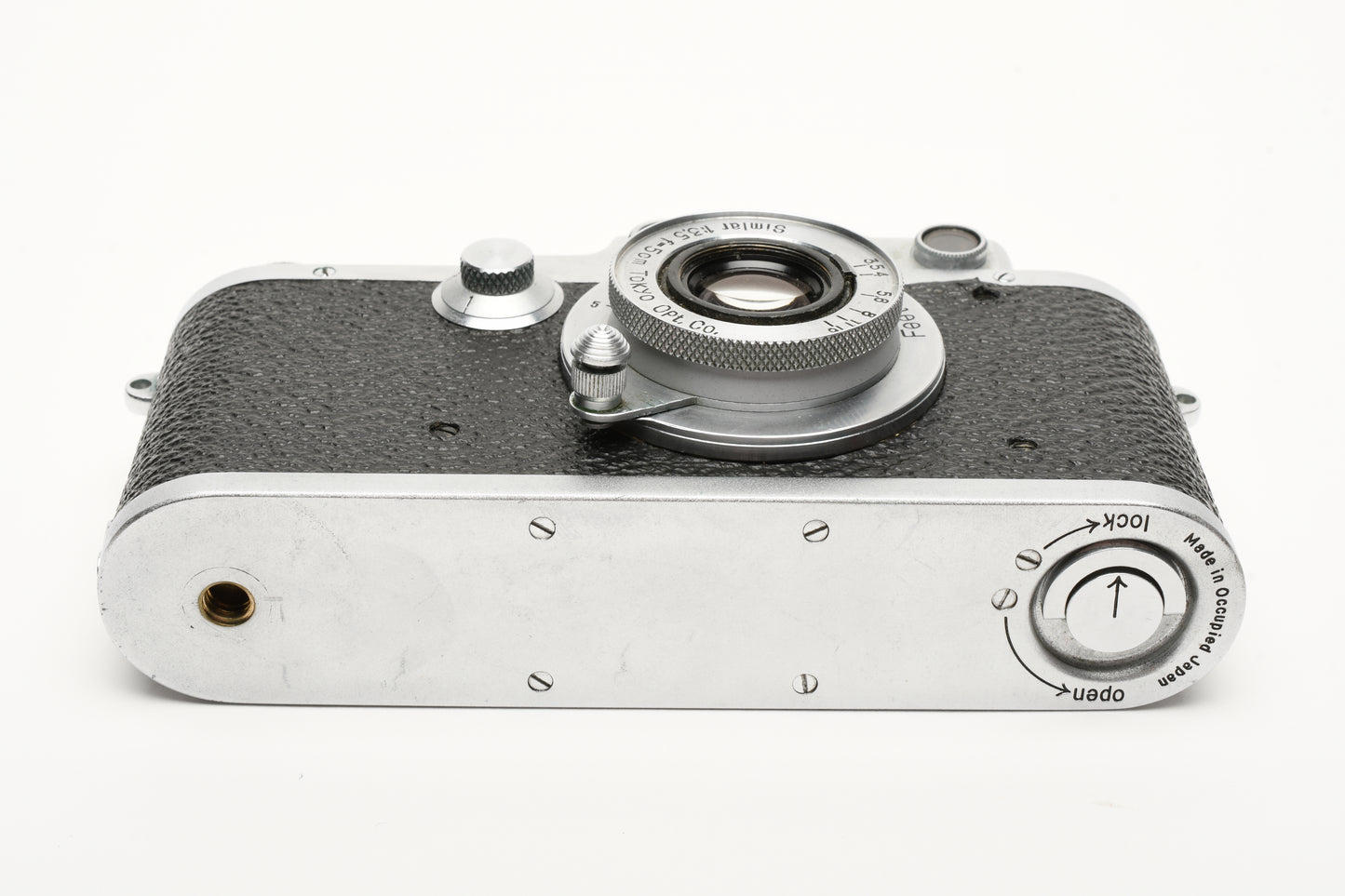 Leotax D IV Rangefinder camera w/Simar 5cm f3.5 lens, Case, Great!