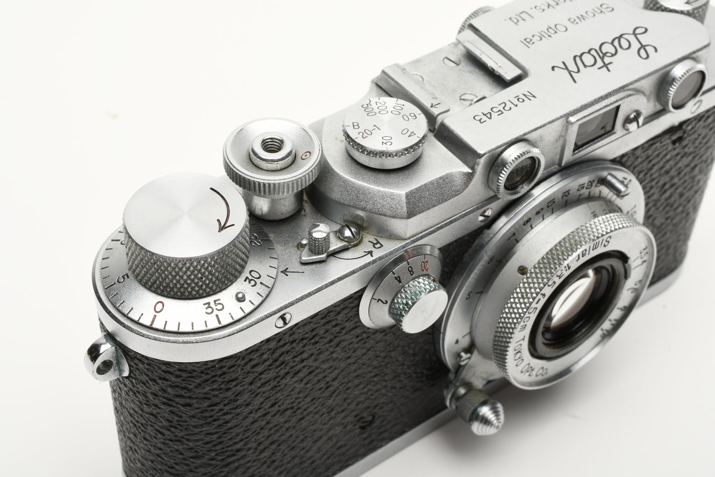 Leotax D IV Rangefinder camera w/Simar 5cm f3.5 lens, Case, Great!