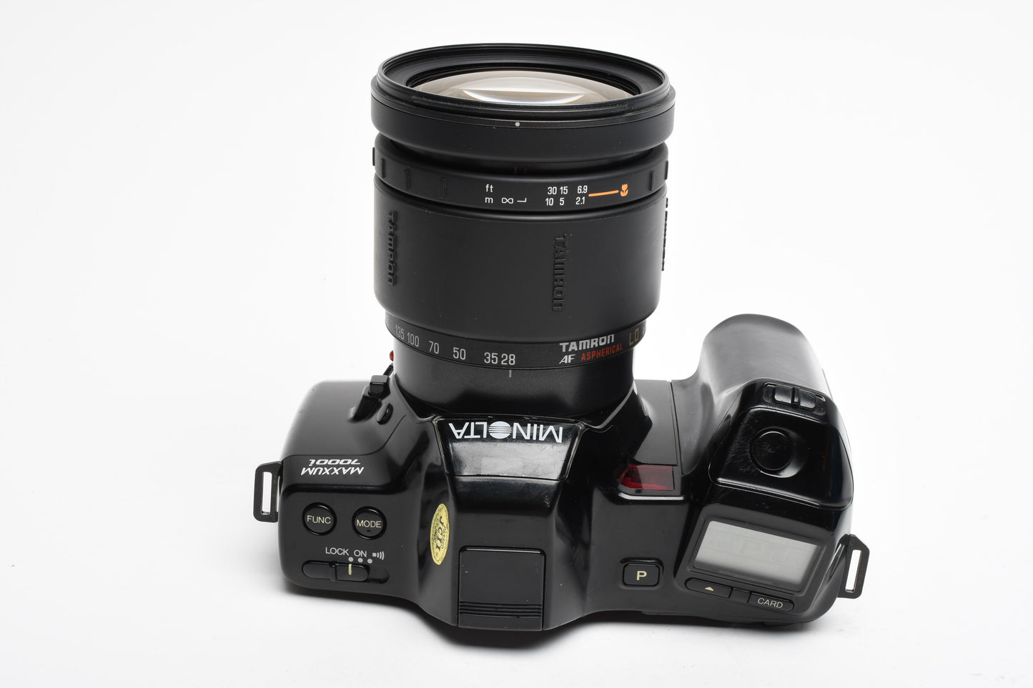 Minolta Maxxum 7000i QD 35mm SLR w/Tamron AF 28-200mm zoom lens, Tested, Great!