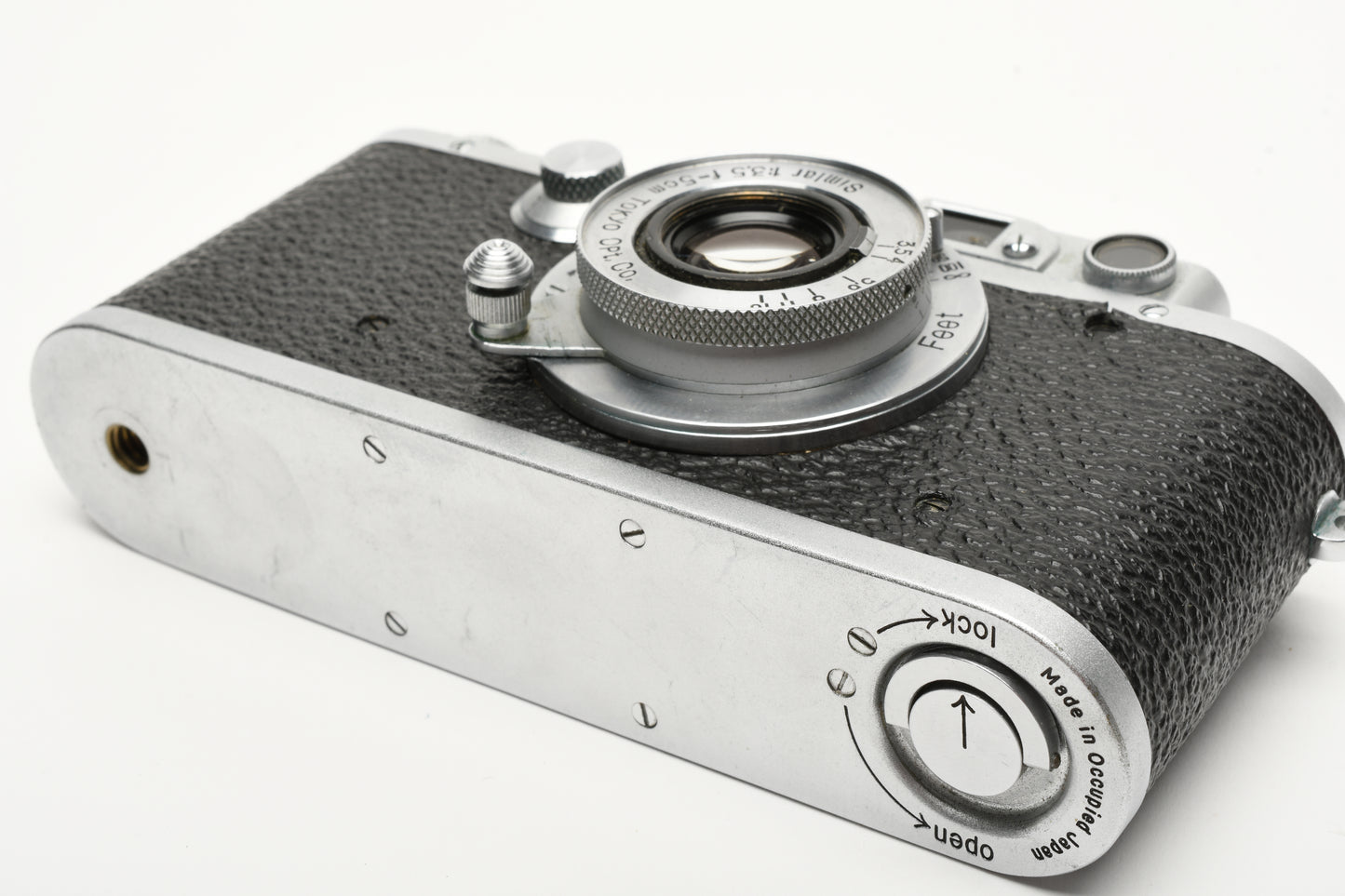 Leotax D IV Rangefinder camera w/Simar 5cm f3.5 lens, Case, Great!