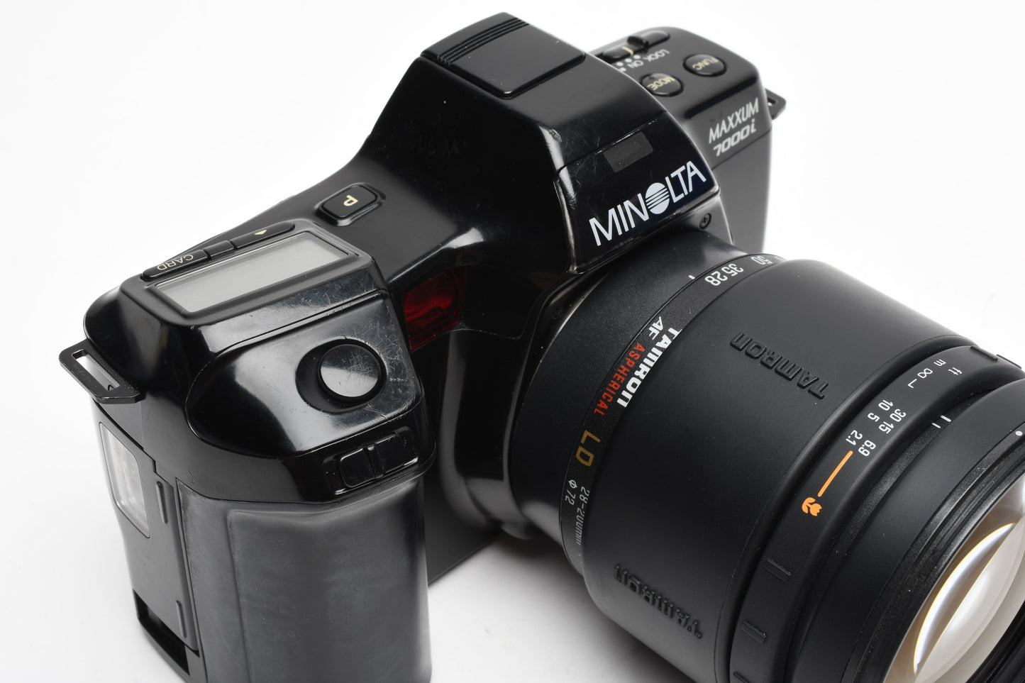 Minolta Maxxum 7000i QD 35mm SLR w/Tamron AF 28-200mm zoom lens, Tested, Great!