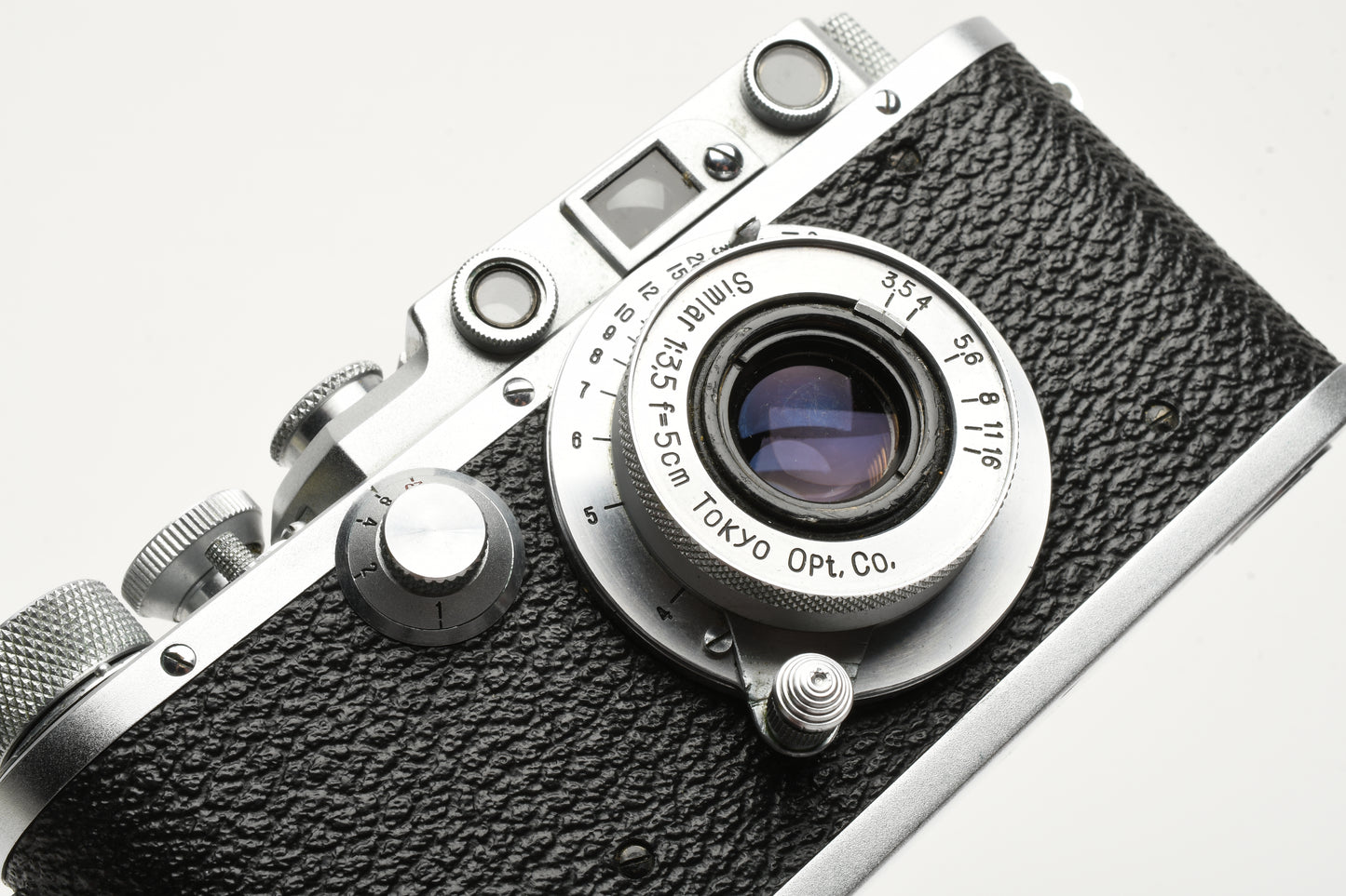 Leotax D IV Rangefinder camera w/Simar 5cm f3.5 lens, Case, Great!