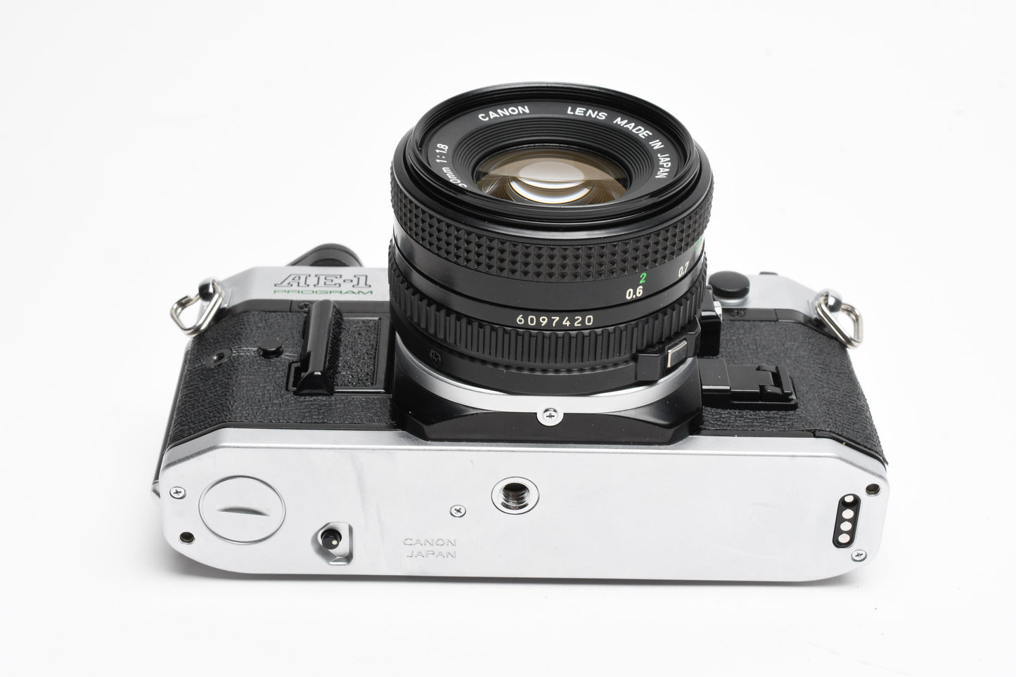 Canon AE-1 Program 35mm SLR Camera w/50mm f1.8, New Seals, Manual, Great!