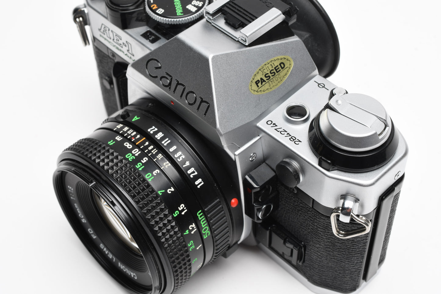 Canon AE-1 Program 35mm SLR Camera w/50mm f1.8, New Seals, Manual, Great!