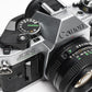 Canon AE-1 Program 35mm SLR Camera w/50mm f1.8, New Seals, Manual, Great!