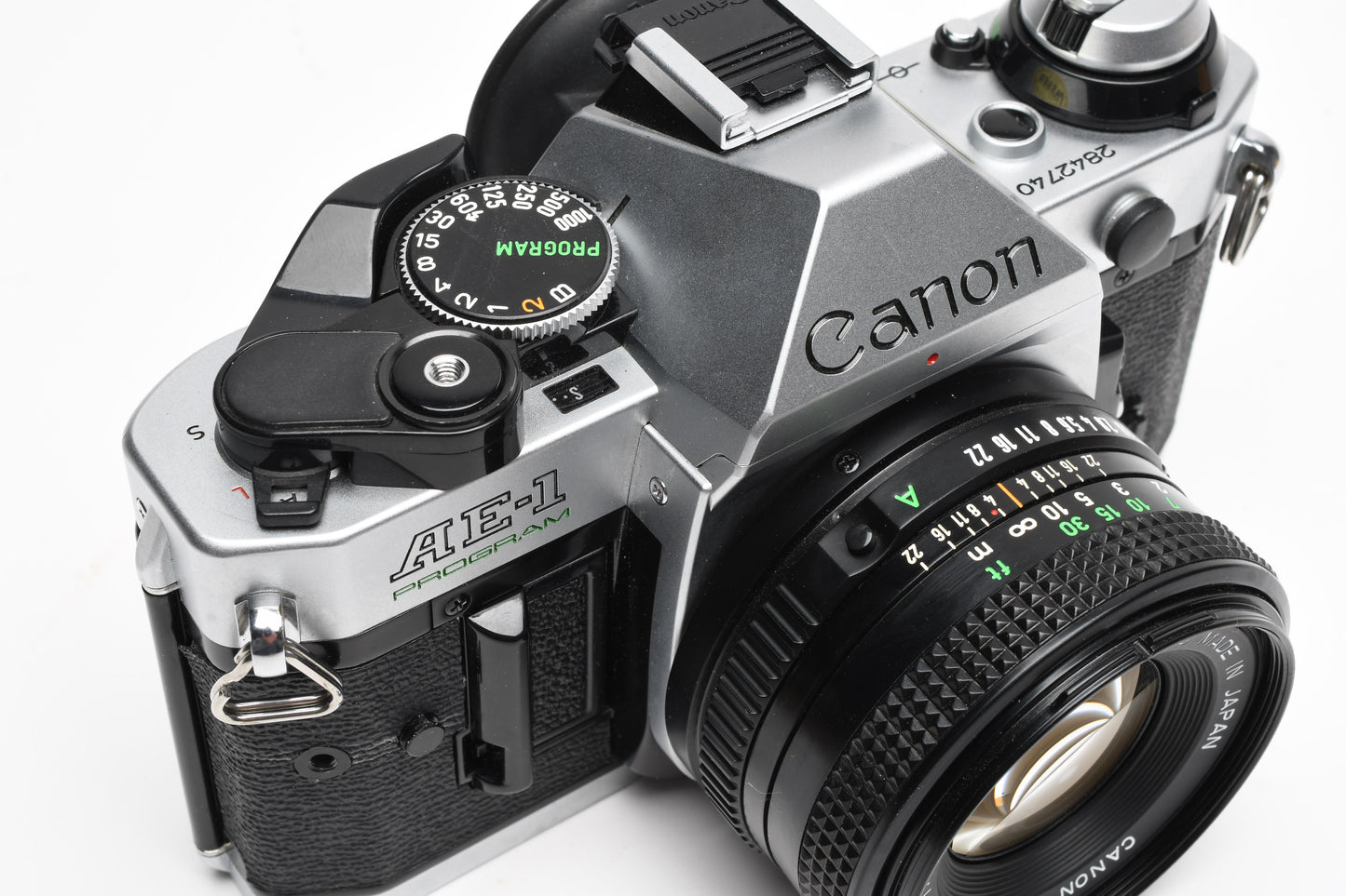 Canon AE-1 Program 35mm SLR Camera w/50mm f1.8, New Seals, Manual, Great!