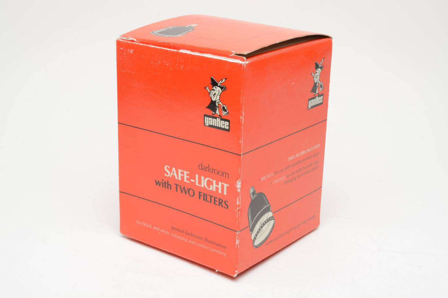 Yankee darkroom Safe Light Safelight with two filters - NIB