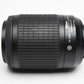 Nikon AF-S Nikkor 55-200mm F4-5.6G ED DX VR zoom lens, caps, pouch, hood, Mint-