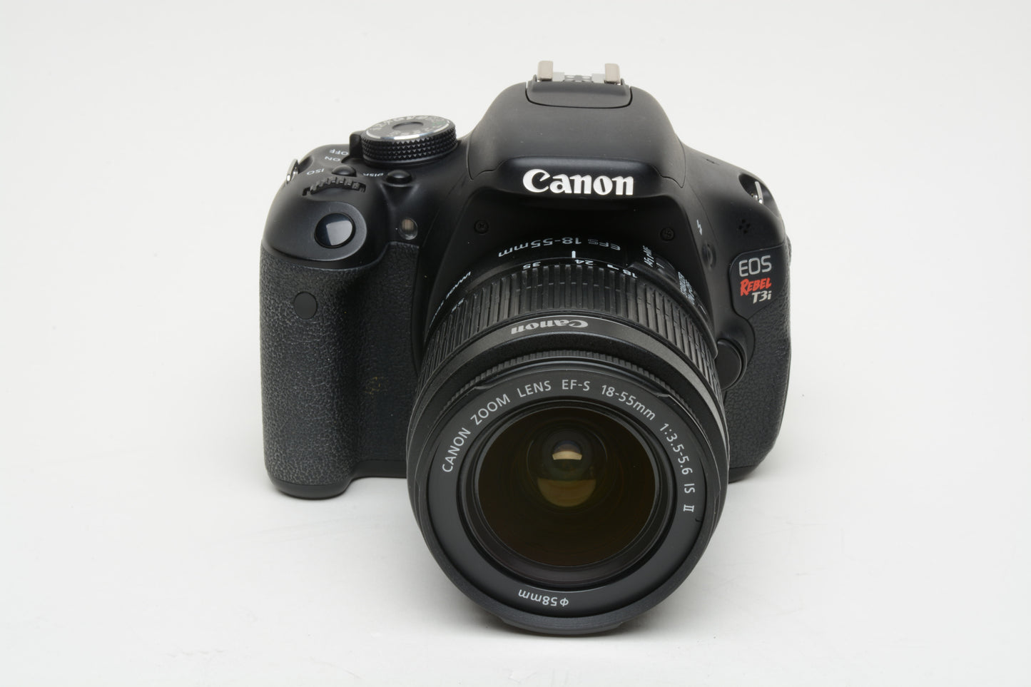 Canon EOS T3i w/18-55mm f3.5-5.6 IS II lens, 2 batts+charger++ Only 8951 Acts!