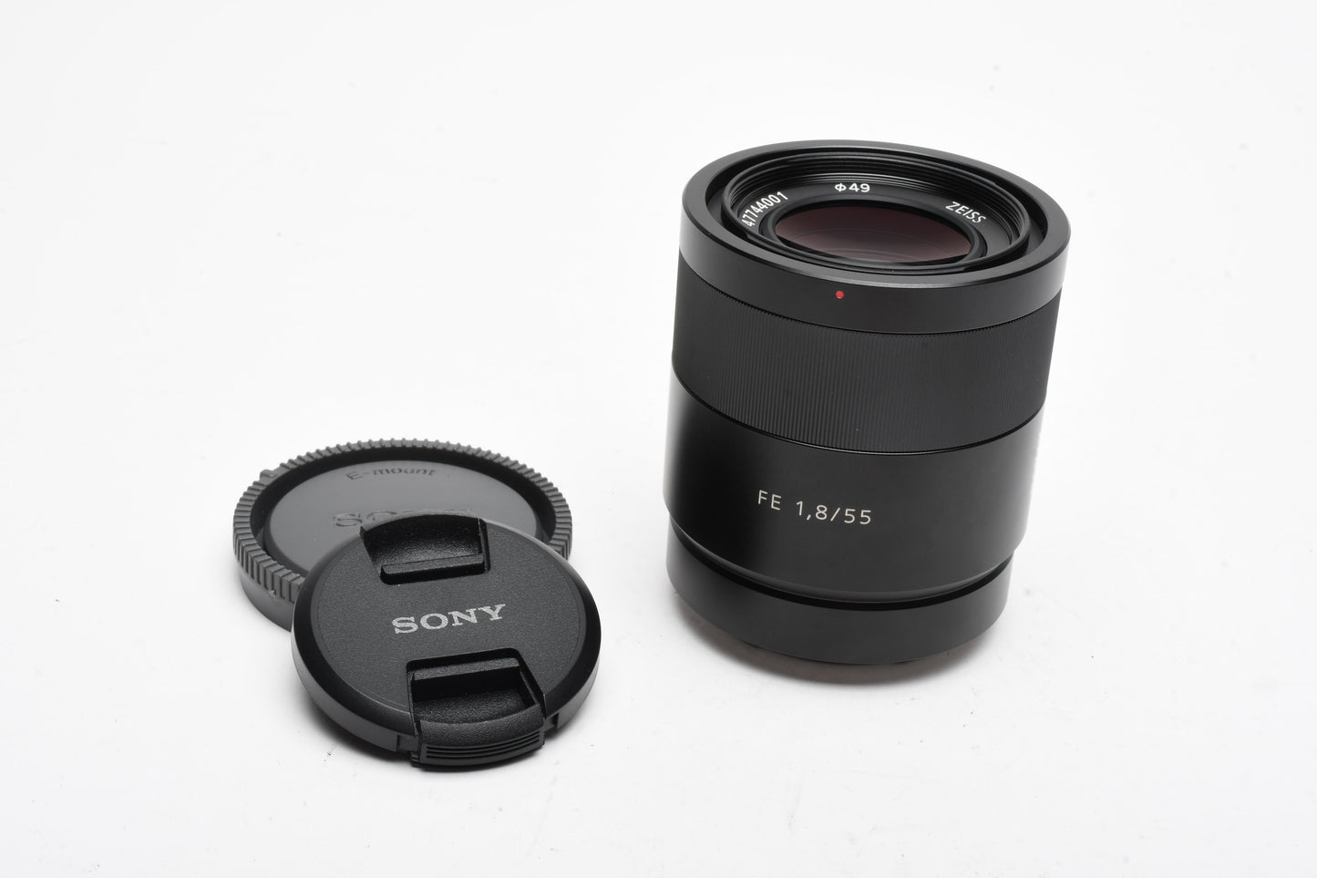 Sony Zeiss 55mm f1.8 FE SEL55F18Z, Caps, Very clean, Mint-