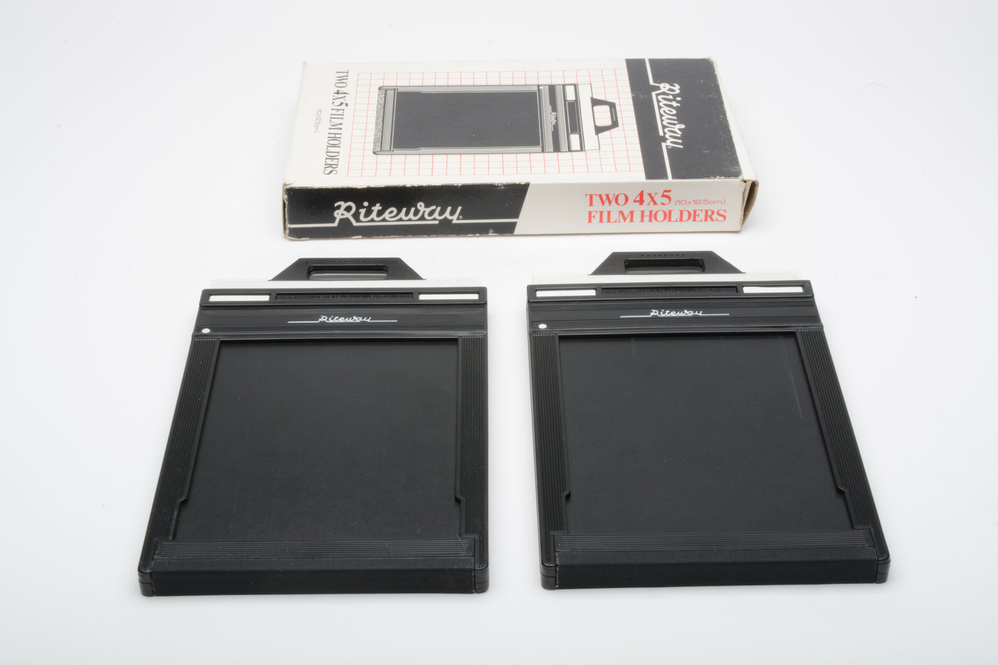 Set of 2 Riteway 4x5 film holders - NIB