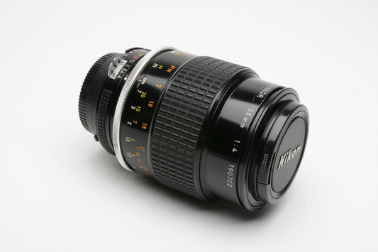 Nikon Micro-Nikkor 105mm F4 AI mount, clean, sharp, caps