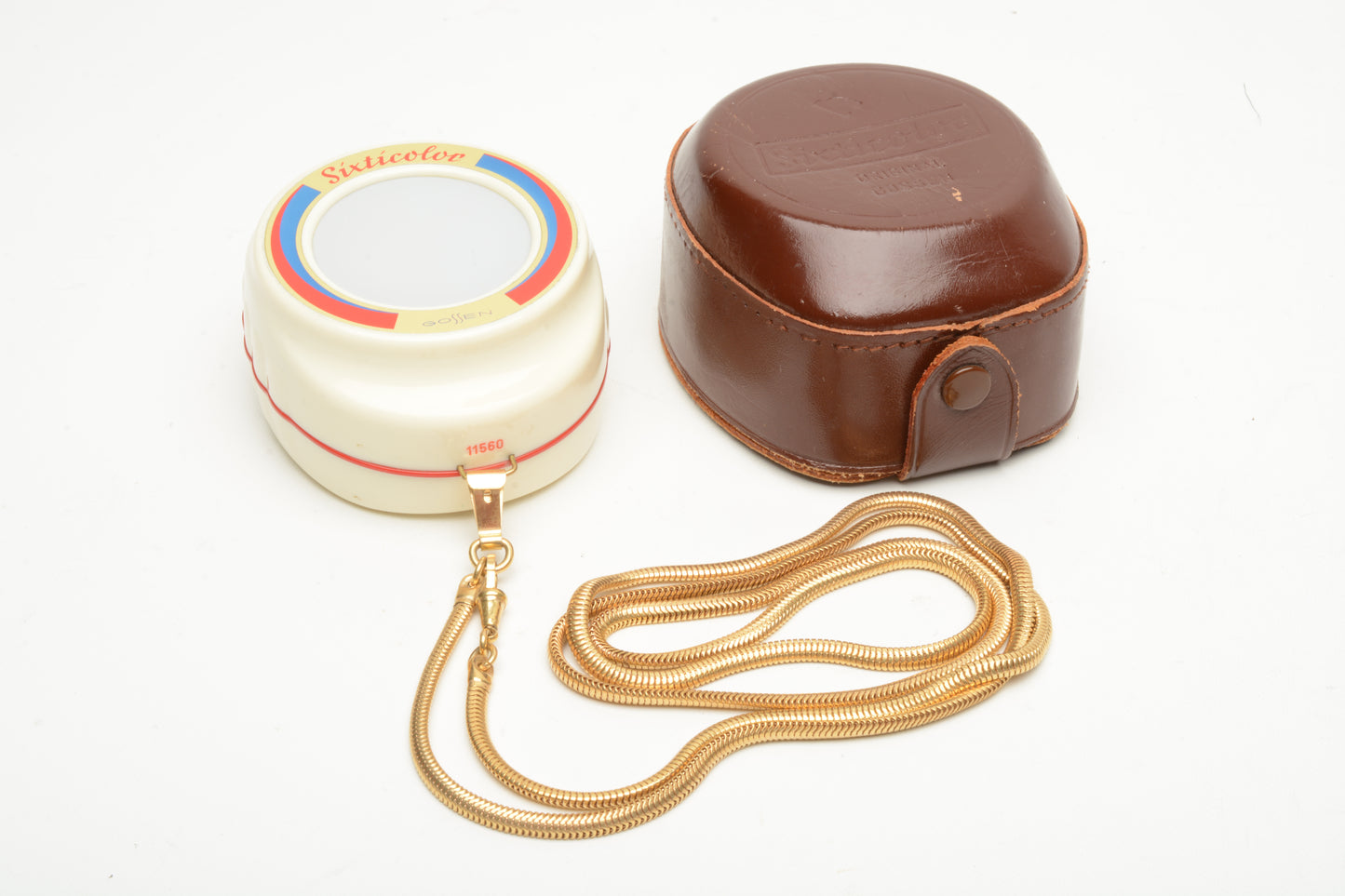 Gossen Sixticolor Color Temperature Light Meter with Case + Chain, Great