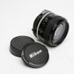 Nikon Nikkor 35mm f2 AI wide lens, caps, tested, sharp