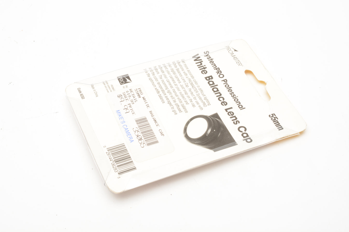 Promaster 55mm White balancing lens cap, New