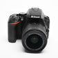 Nikon D5500 DSLR w/AF-P 18-55mm f3.5-5.6 VR, 2batts, charger Only 1612 Acts!