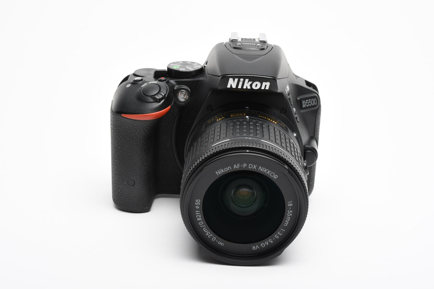 Nikon D5500 DSLR w/AF-P 18-55mm f3.5-5.6 VR, 2batts, charger Only 1612 Acts!