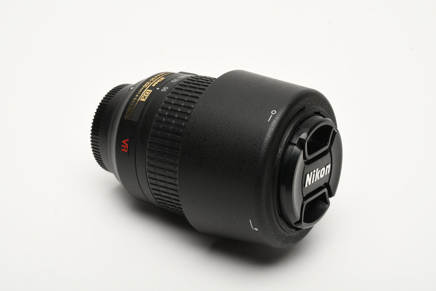 Nikon AF-S 55-200mm f4-5.6G ED VR DX, Hood, Caps, Pouch, Mint-