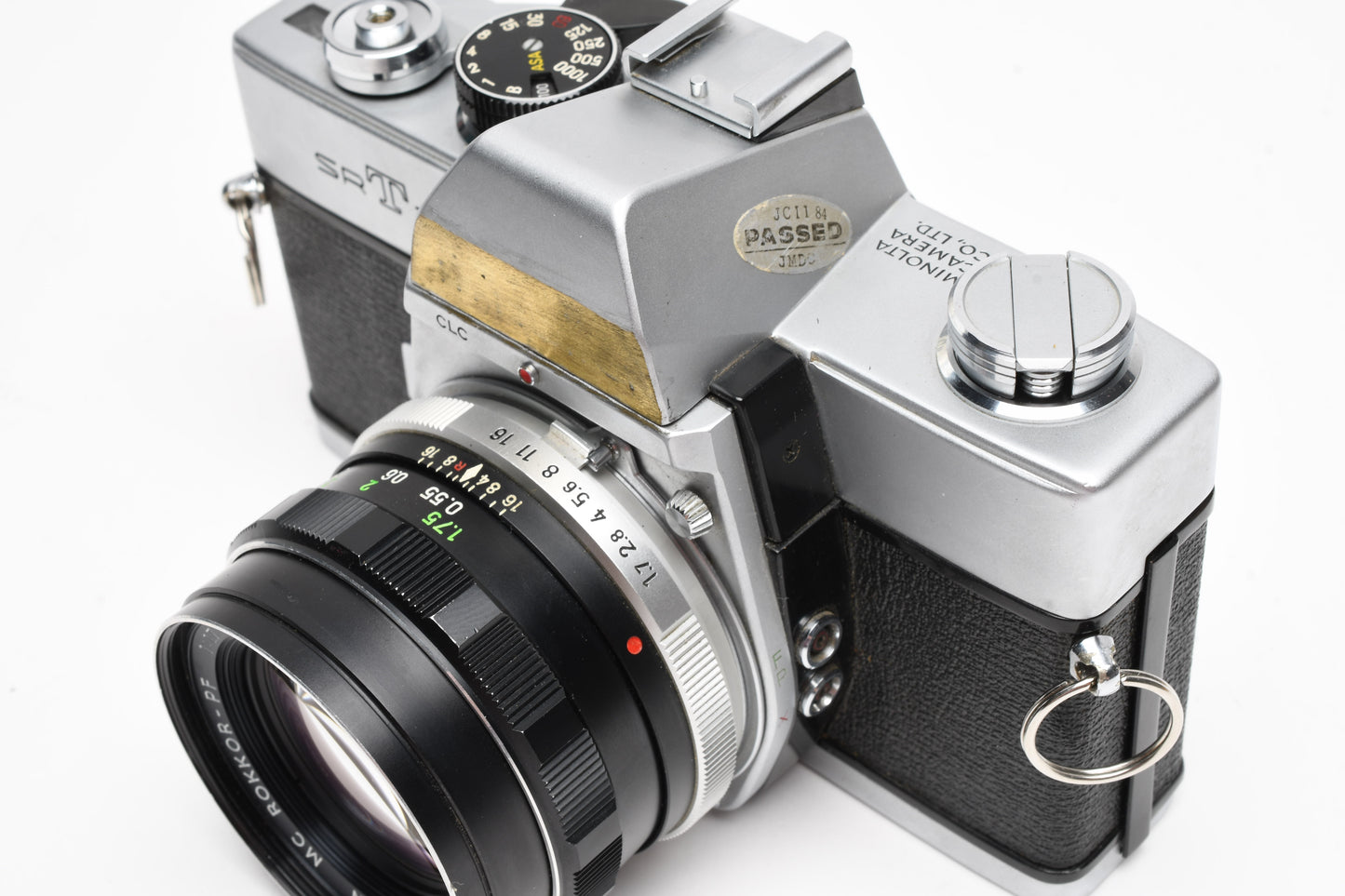Minolta SRT-101 35mm SLR w/50mm F1.7 lens, new seals, case, accurate