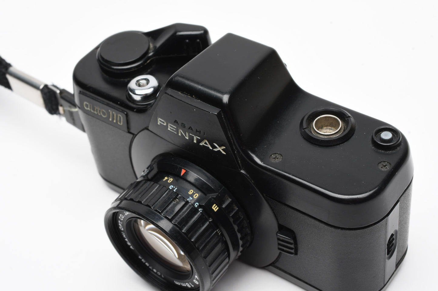 Pentax Auto 110 w/18mm f2.8, L39 UV and wrist strap, Tested