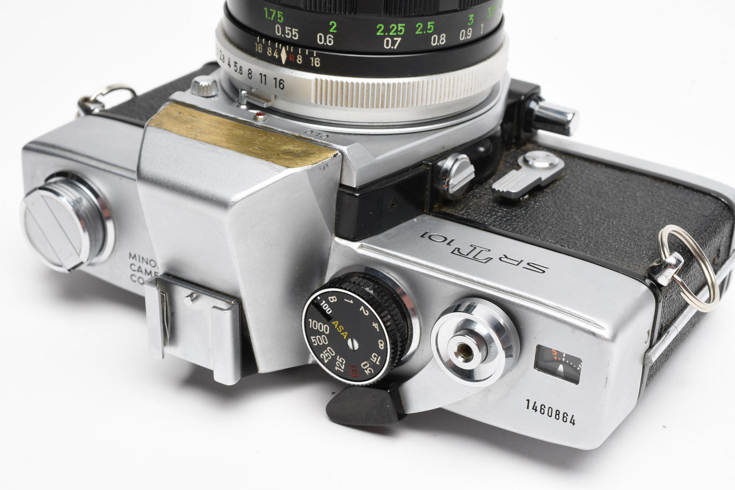 Minolta SRT-101 35mm SLR w/50mm F1.7 lens, new seals, case, accurate