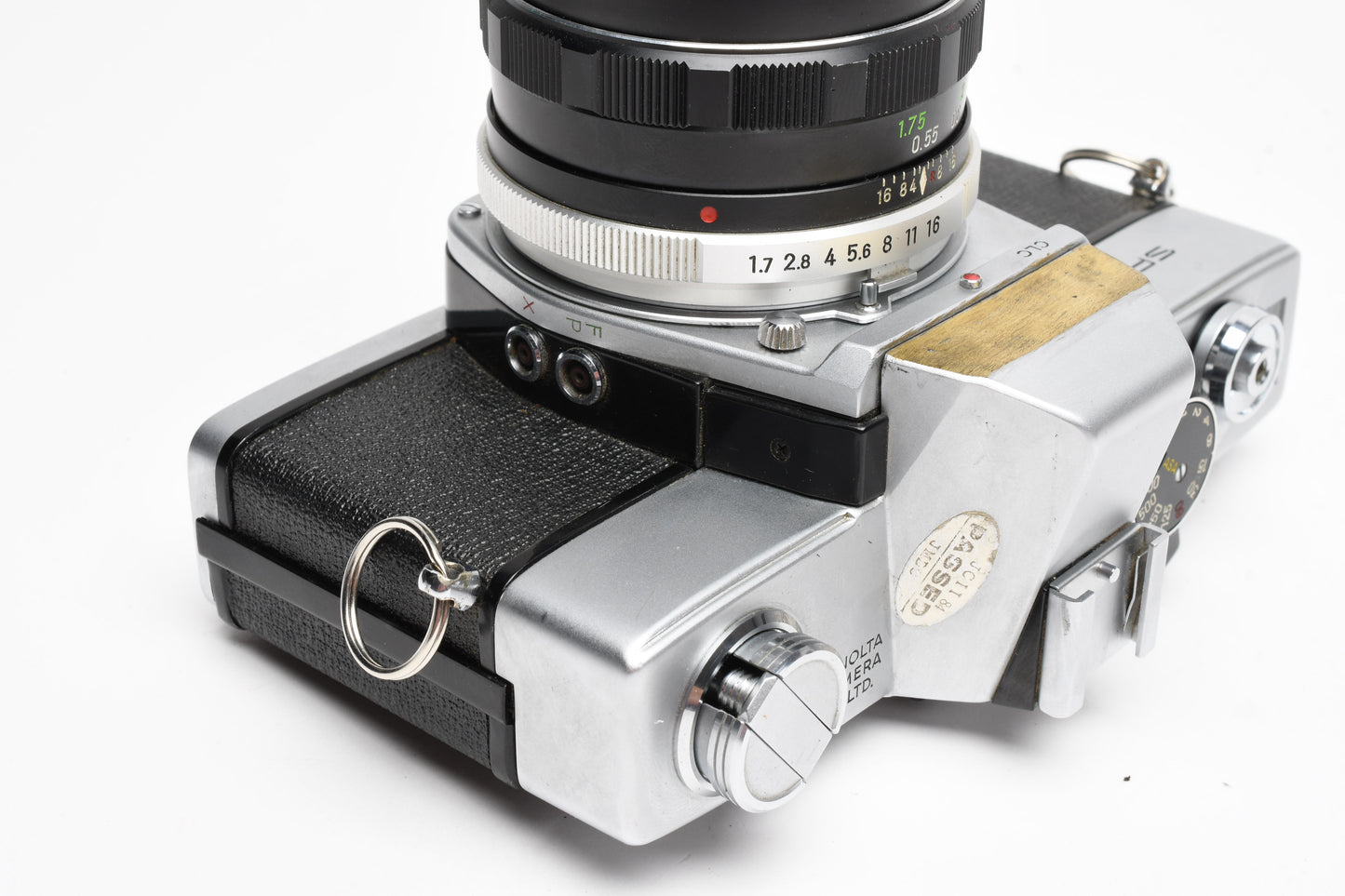Minolta SRT-101 35mm SLR w/50mm F1.7 lens, new seals, case, accurate