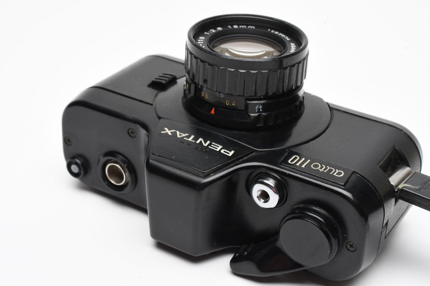 Pentax Auto 110 w/18mm f2.8, L39 UV and wrist strap, Tested