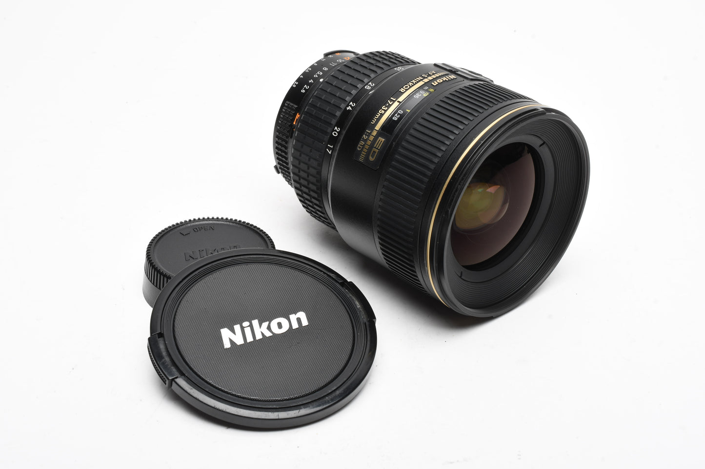 Nikon AF-S 17-35mm f2.8D ED SWM IF zoom lens, hood, caps, Clean, *Read