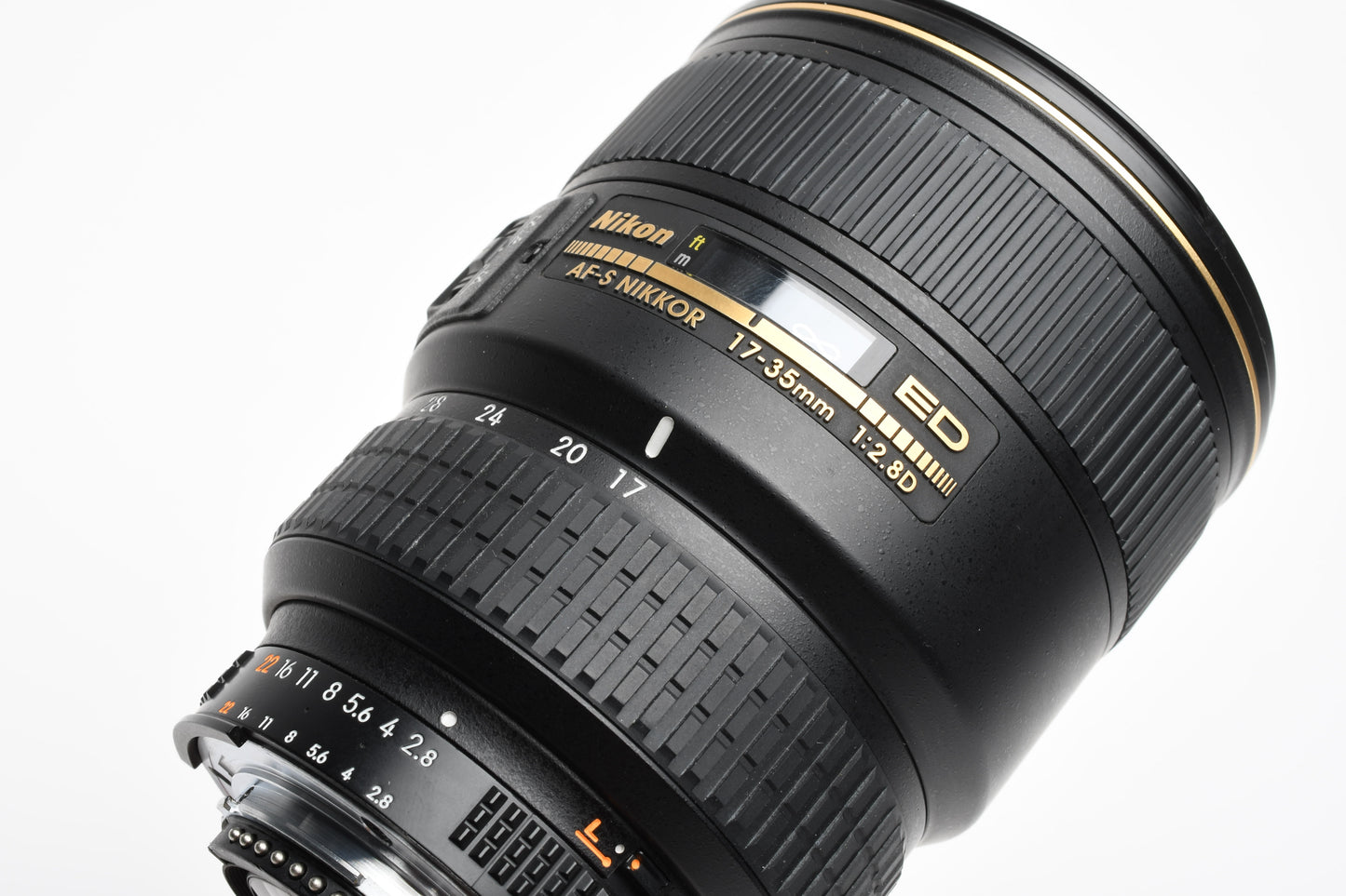 Nikon AF-S 17-35mm f2.8D ED SWM IF zoom lens, hood, caps, Mint-, *Read