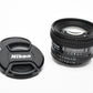 Nikon AF 20mm f2.8D wide angle lens, caps, very clean, Mint-
