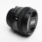 Nikon AF 20mm f2.8D wide angle lens, caps, very clean, Mint-