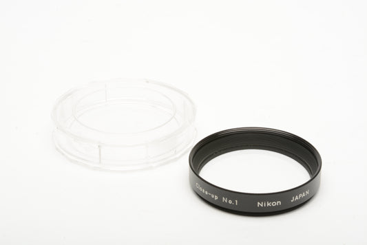 Nikon 52mm Close-up #1 No. 1 filter in jewel case, very clean