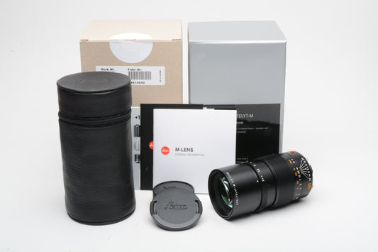 Leica APO Telyt 135mm f3.4 Black 11889, Mint Boxed, w/USA warranty