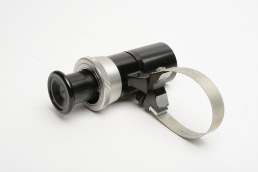 Optical viewfinder w/Focusing and Zooming w/collar, Clean and clear