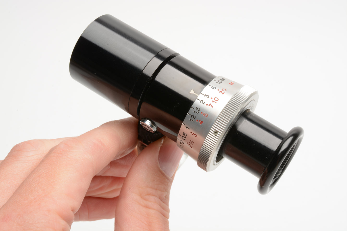 Optical viewfinder w/Focusing and Zooming w/collar, Clean and clear