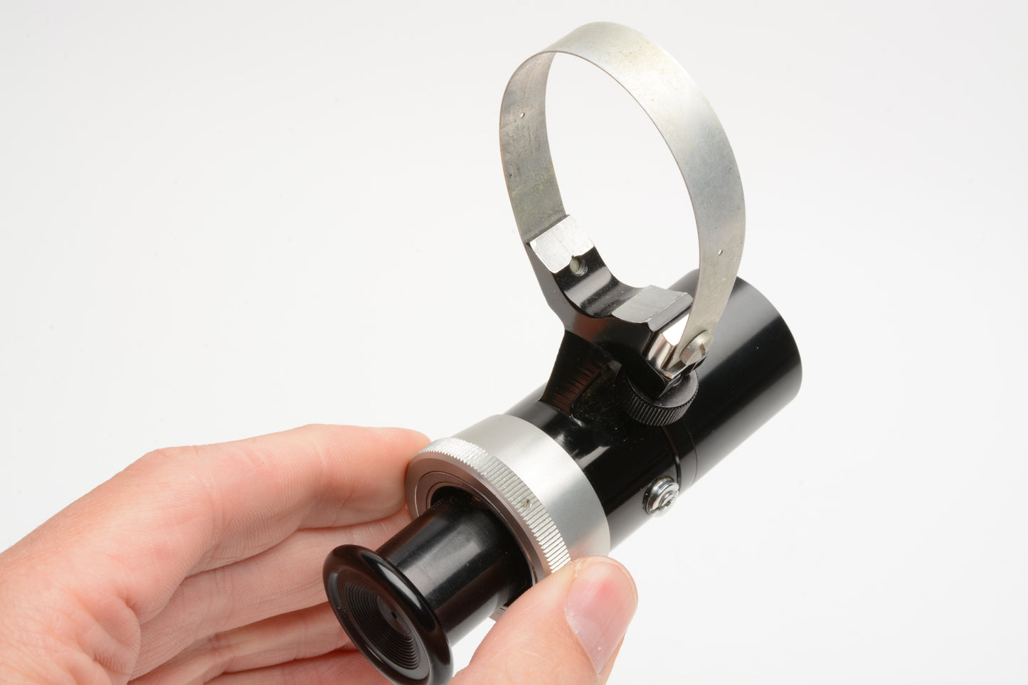 Optical viewfinder w/Focusing and Zooming w/collar, Clean and clear