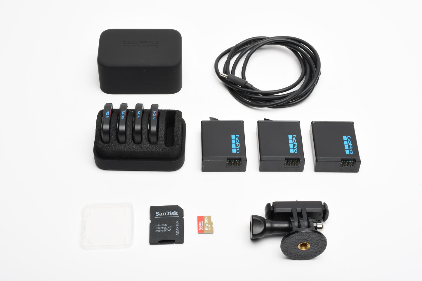 GoPro Hero 13 Black w/ND filters, Dual charger, 3X Batts, 64GB Micro SD, Great