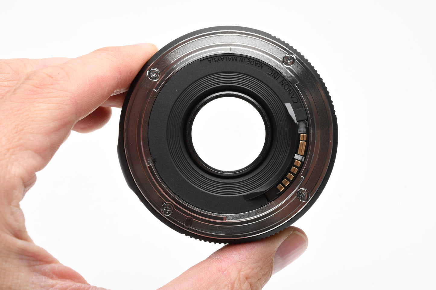 Canon EF 50mm f1.8 STM prime lens, caps, Mint-
