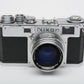 Nikon S2 Chrome Nippon Kogaku Rangefinder Camera w/5cm f1.4 Lens, case, tested