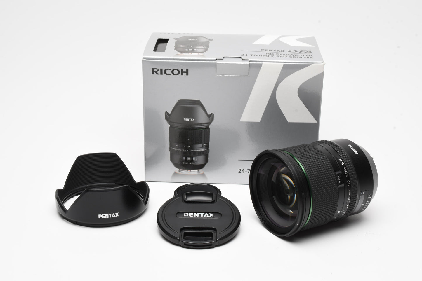 Pentax HD D-FA 24-70mm F2.8 SDM WR ED Lens, Hood, Box, *Read
