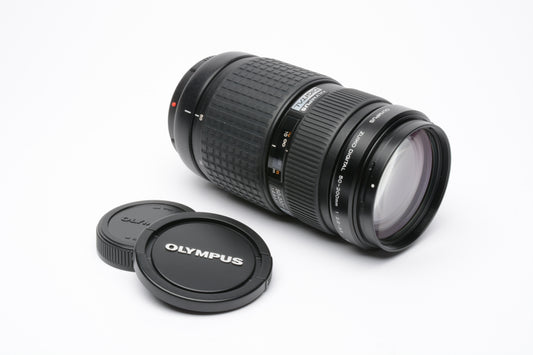 Olympus 50-200mm f2.8-3.5 ED zoom lens, tripod mount, caps, Mint- 4/3 Mount