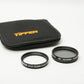 Set of Tiffen 37mm Clear Filter and 37mm Circular Polarizer Filter w/ Pouch